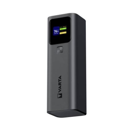 Varta 57984101111 - Powerbankas su LED ekranu, Power Delivery 27000 mAh/140W/3,7V
