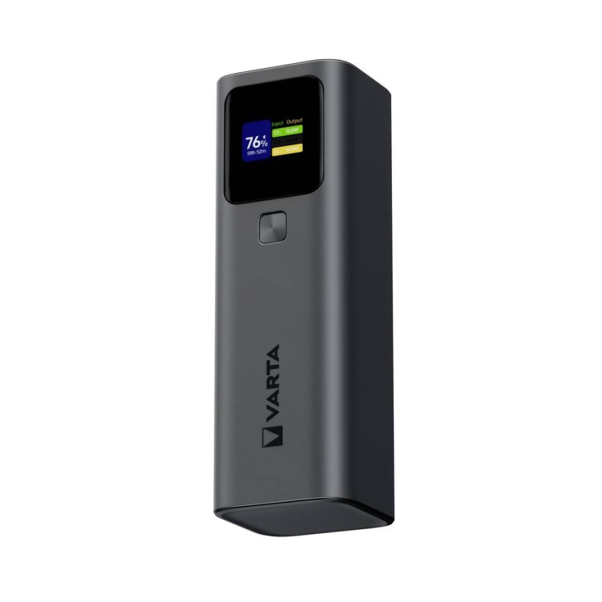 Varta 57984101111 - Powerbankas su LED ekranu, Power Delivery 27000 mAh/140W/3,7V