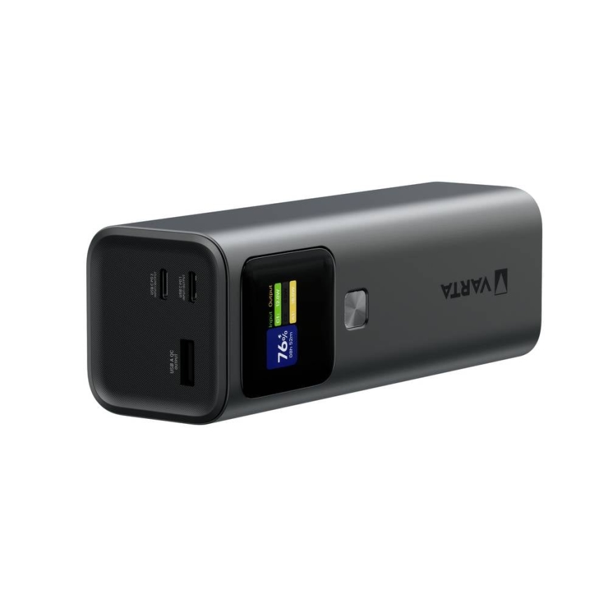 Varta 57984101111 - Powerbankas su LED ekranu, Power Delivery 27000 mAh/140W/3,7V