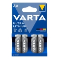 Varta 6106301404 - 4 vnt. Ličio baterija ULTRA AA 1,5V