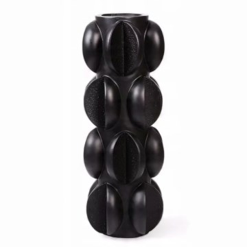 Vaza 37x15 cm derva/matinė juoda