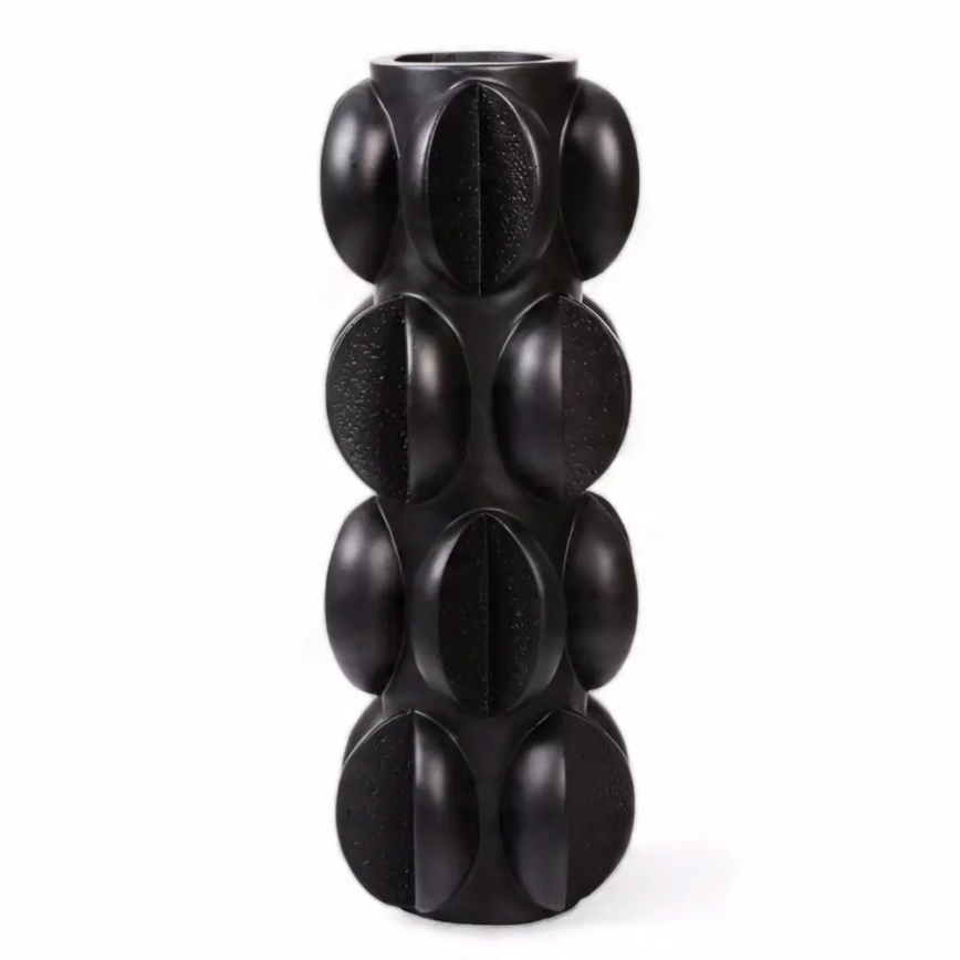 Vaza 37x15 cm derva/matinė juoda
