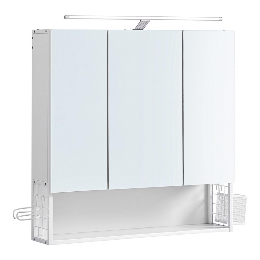 Veidrodinė vonios spintelė SKY balta