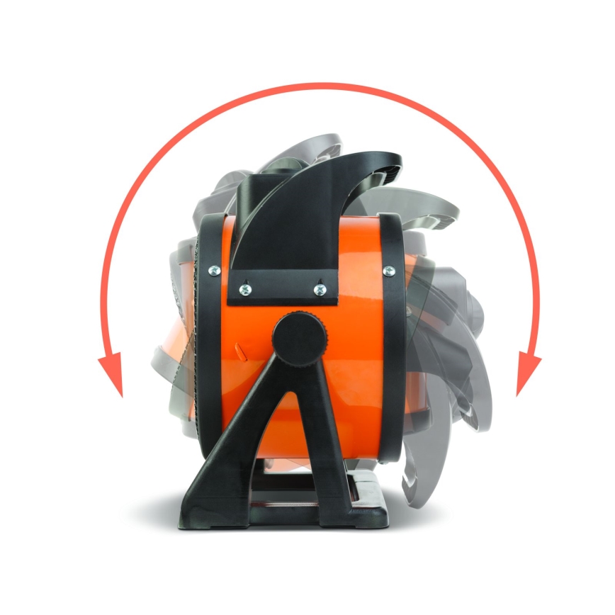 Ventiliatorius su keraminiu šildymo elementu 1000/2000W/230V oranžinis/juodas