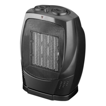 Ventiliatorius su keraminiu šildymo elementu RIN 1500W/230V juoda