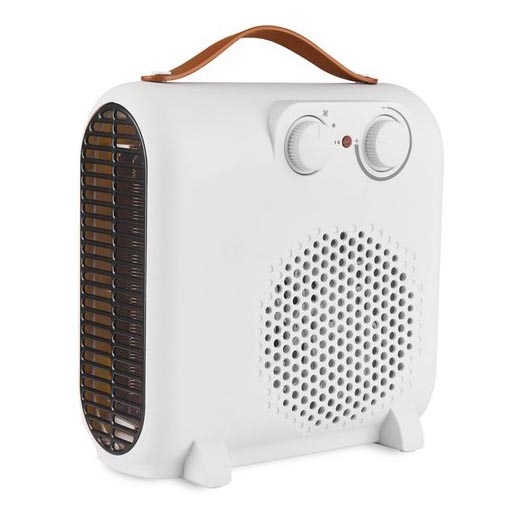 Ventiliatorius su šildymo elementu 1000/2000 W/230 V, baltas