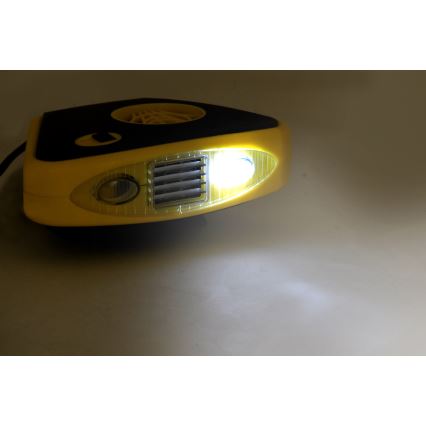 Ventiliatorius su šildymu ir LED lempute 3in1 158W/12V