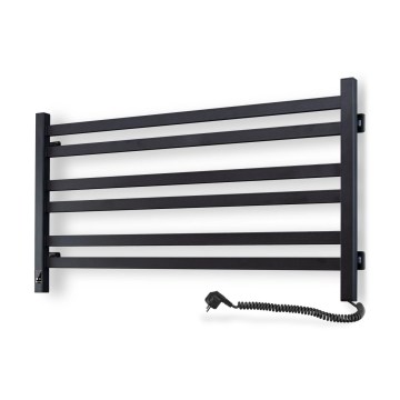 Vertaduro - Elektrinis rankšluosčių džiovintuvas su termostatu AVA 181W/230V 50x90 cm IP44 juodas, dešininis