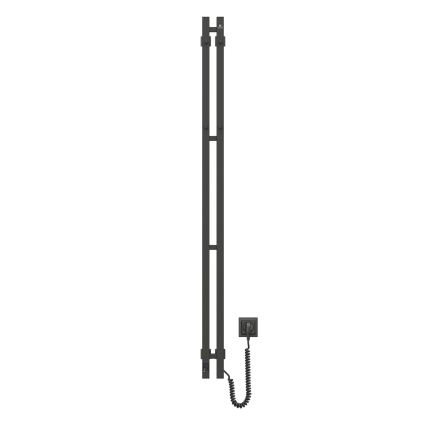 Vertaduro - Elektrinis rankšluosčių džiovintuvas su termostatu VEO 106W/230V 150x9 cm IP44 juodas dešininis