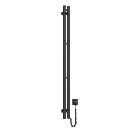 Vertaduro - Elektrinis rankšluosčių džiovintuvas su termostatu VEO 106W/230V 150x9 cm IP44 juodas dešininis