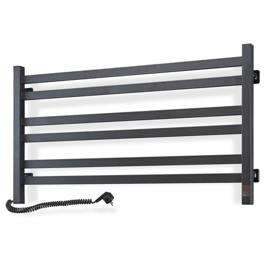 Vertaduro - Elektrinis rankšluosčių džiovintuvas su termostatu AVA 181W/230V 50x90 cm IP44 juodas kairinis