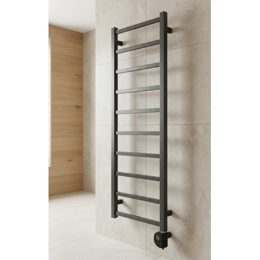 Vertaduro - vonios radiatorius su termostatu ZOE 400W 114x40 cm antracitas