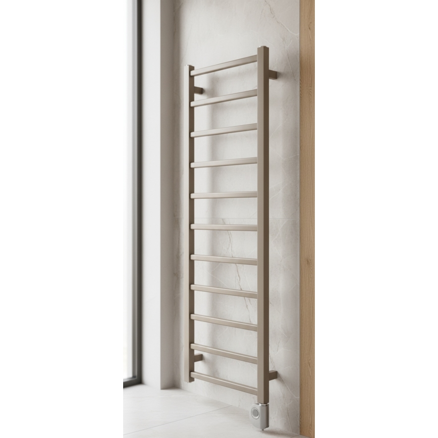 Vertaduro - Vonios radiatorius su termostatu ZOE 400W 114x40 cm taupe