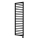 Vertaduro - Vonios rankšluosčių radiatorius su termostatu ADEL 600W 172x50 cm juodas