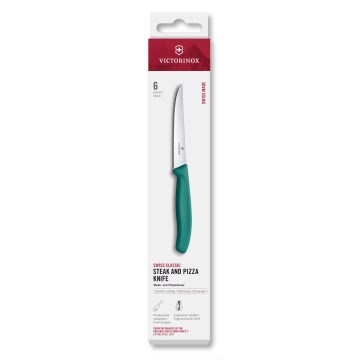 Victorinox - 6 vnt. SWISS CLASSIC kepsnių peilių rinkinys, 11 cm, turkio spalvos