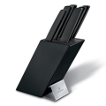 Victorinox - 7 dalių virtuvinių peilių rinkinys su stovu SWISS MODERN, bukas/juoda