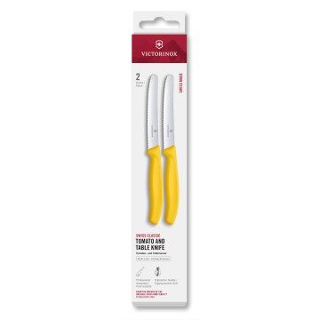Victorinox - Daržovių peilių rinkinys SWISS CLASSIC 11 cm 2 vnt. geltonas