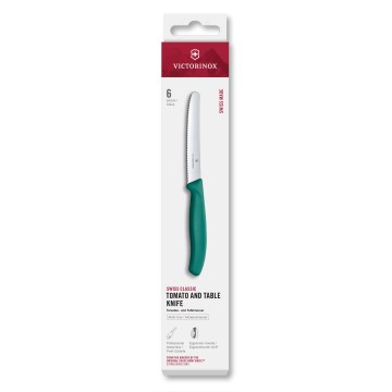 Victorinox - Daržovių peilių rinkinys SWISS CLASSIC 11 cm 6 vnt. turkio spalvos