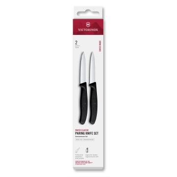 Victorinox - Daržovių peilių rinkinys SWISS CLASSIC 8 cm 2 vnt. juodos spalvos