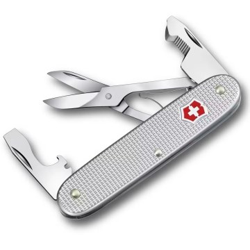 Victorinox - daugiafunkcinis kišeninis peilis COMPANION SLIM ALOX 9,3 cm/6 funkcijų sidabrinis