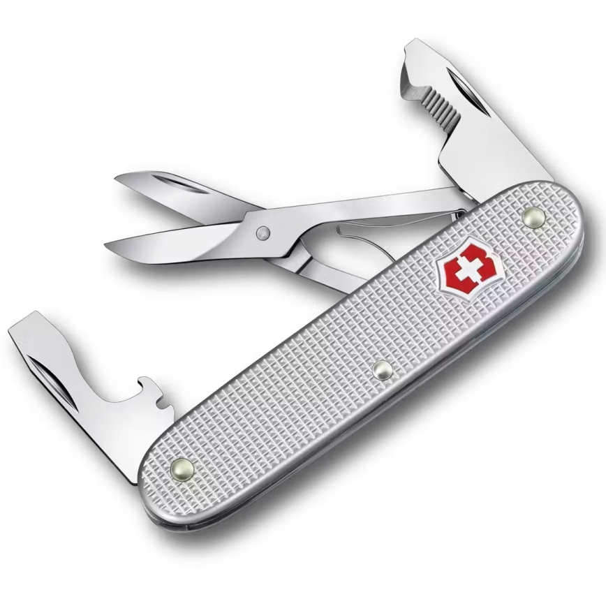 Victorinox - daugiafunkcinis kišeninis peilis COMPANION SLIM ALOX 9,3 cm/6 funkcijų sidabrinis