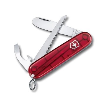 Victorinox - Daugiafunkcis kišeninis peilis MY FIRST VICTORINOX 8,4 cm/8 funkcijos raudona