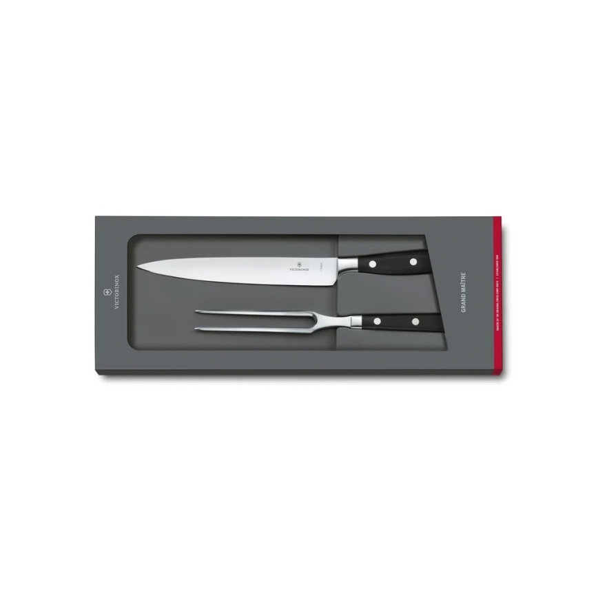 Victorinox - GRAND MAITRE 2 dalių pjaustymo rinkinys, juodas