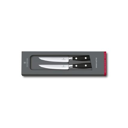 Victorinox - GRAND MAITRE steiko peilių rinkinys, 12 cm, 2 vnt., juodi