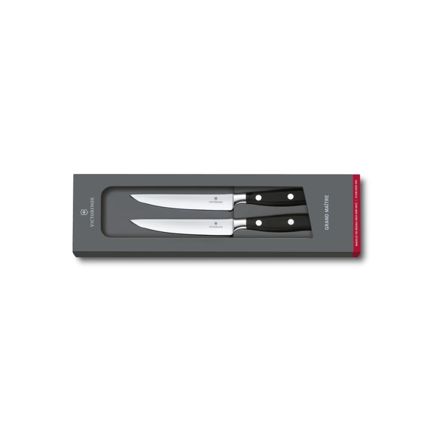 Victorinox - GRAND MAITRE steiko peilių rinkinys, 12 cm, 2 vnt., juodi