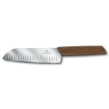 Victorinox - santoku virtuvinis peilis SWISS MODERN 17 cm riešutmedis