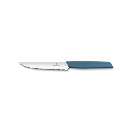 Victorinox - Stalo įrankių rinkinys SWISS MODERN, 12 vnt., mėlynas