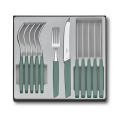 Victorinox - Stalo įrankių rinkinys SWISS MODERN, 12 vnt., turkio spalvos