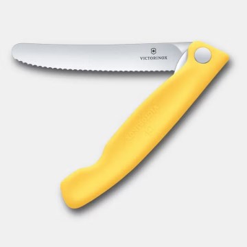 Victorinox - Sulankstomas peilis SWISS CLASSIC 11 cm geltonas