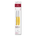 Victorinox - SWISS CLASSIC daržovių peilių rinkinys 8 cm, 2 vnt., geltonas