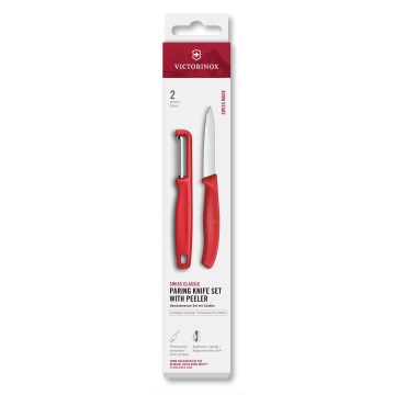 Victorinox – SWISS CLASSIC rinkinys: virtuvinis peilis su daržovių skustuku, turkio spalvos