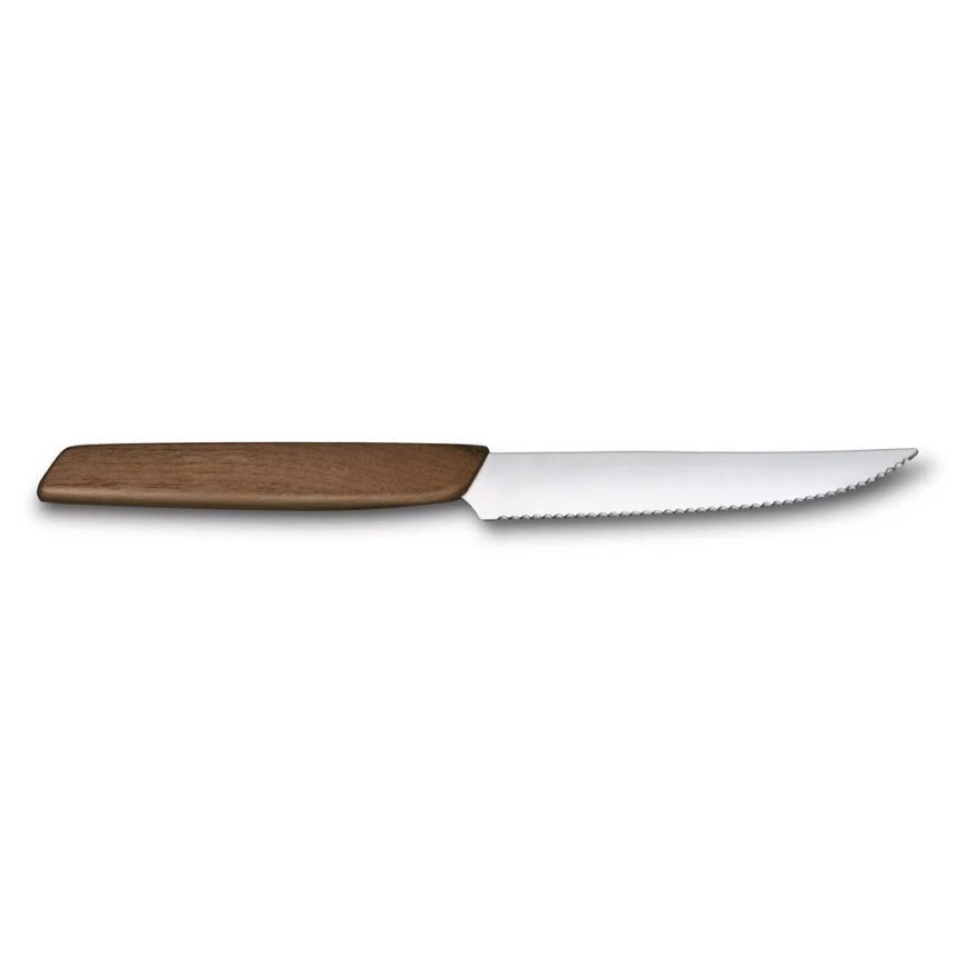 Victorinox - SWISS MODERN steiko peilių rinkinys, 12 cm, 2 vnt., riešutmedis