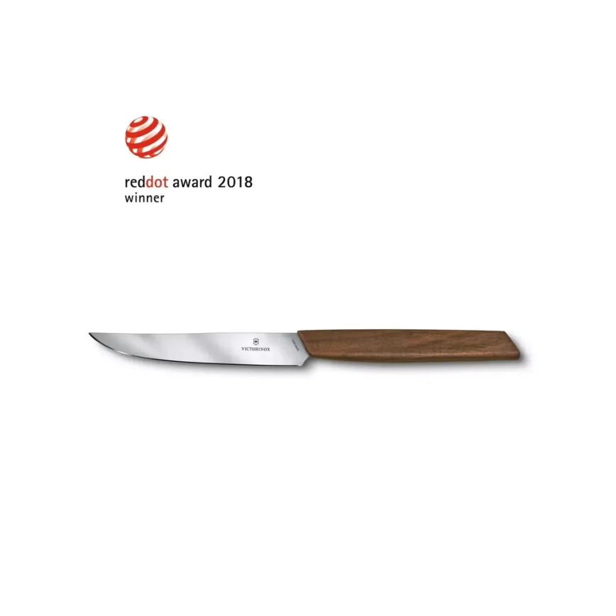 Victorinox - SWISS MODERN steiko peilių rinkinys, 12 cm, 2 vnt., su riešutmedžio rankenomis
