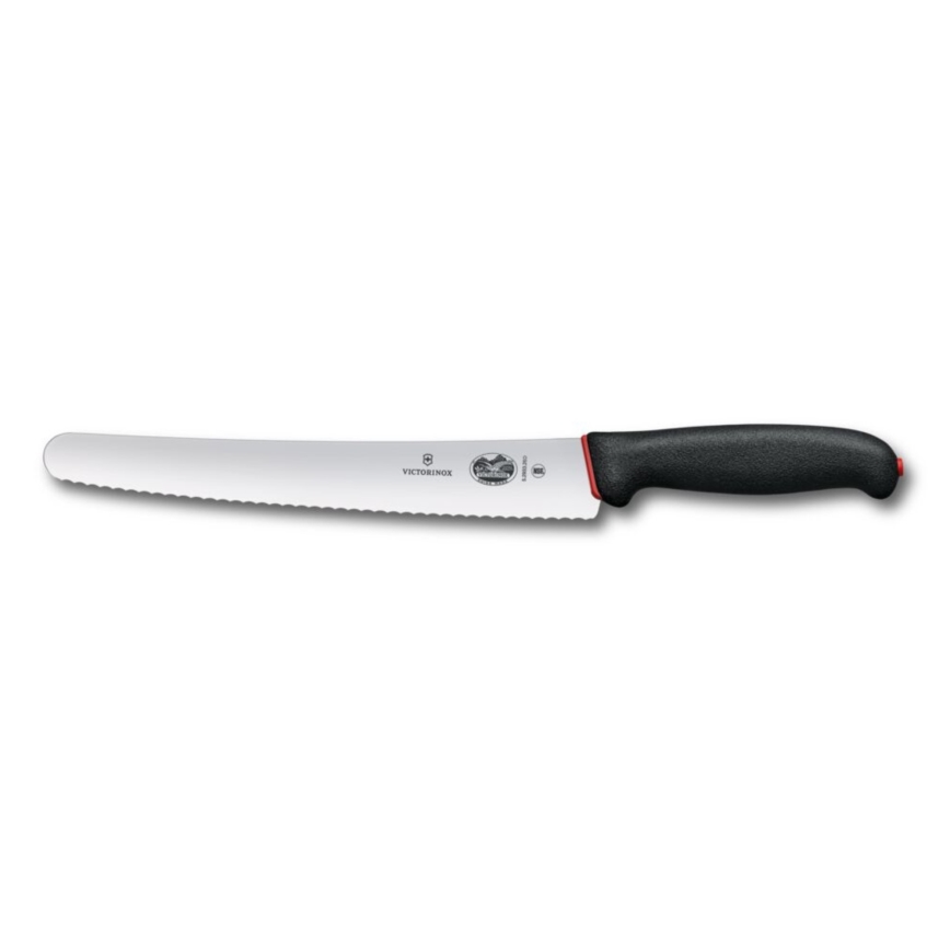 Victorinox - Virtuvinis duonos peilis DUAL GRIP 26 cm juodas