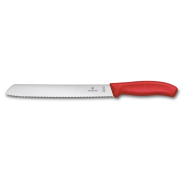 Victorinox - Virtuvinis duonos peilis SWISS CLASSIC 21 cm raudonas