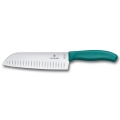 Victorinox - Virtuvinis santoku peilis SWISS CLASSIC 17 cm tirkizinis