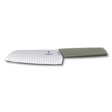 Victorinox - Virtuvinis santoku peilis SWISS MODERN 17 cm žalias