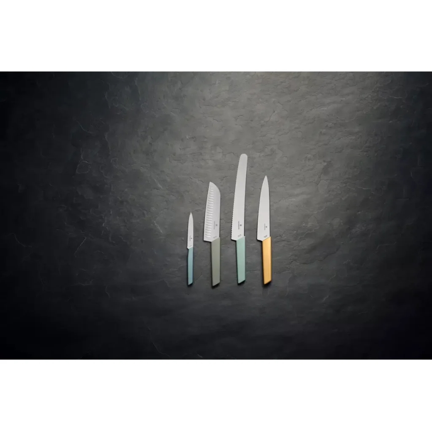 Victorinox - Virtuvinis santoku peilis SWISS MODERN 17 cm žalias