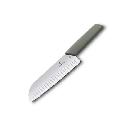 Victorinox - Virtuvinis santoku peilis SWISS MODERN 17 cm žalias