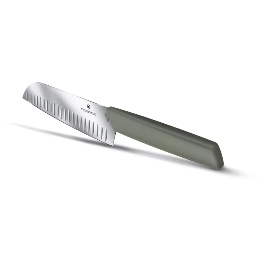 Victorinox - Virtuvinis santoku peilis SWISS MODERN 17 cm žalias