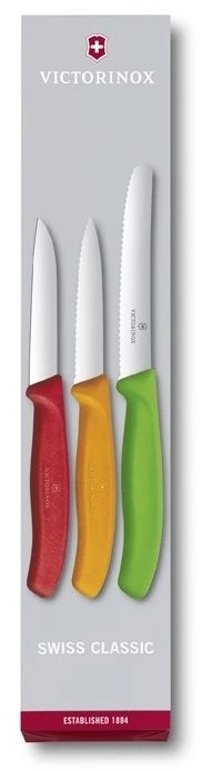 Victorinox - Virtuvinių peilių rinkinys daržovėms 3 vnt. spalvų derinys