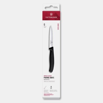 Victorinox - Virtuvinių peilių rinkinys daržovėms SWISS CLASSIC 10 cm, 6 vnt., juoda