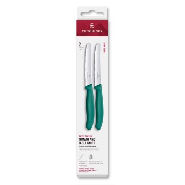 Victorinox - Virtuvinių peilių rinkinys daržovėms SWISS CLASSIC 11 cm, 2 vnt., turkio spalvos