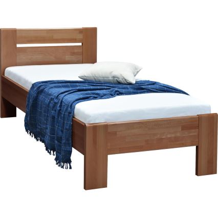 Viengulė lova AMBER 90x200 cm, slyvų spalvos