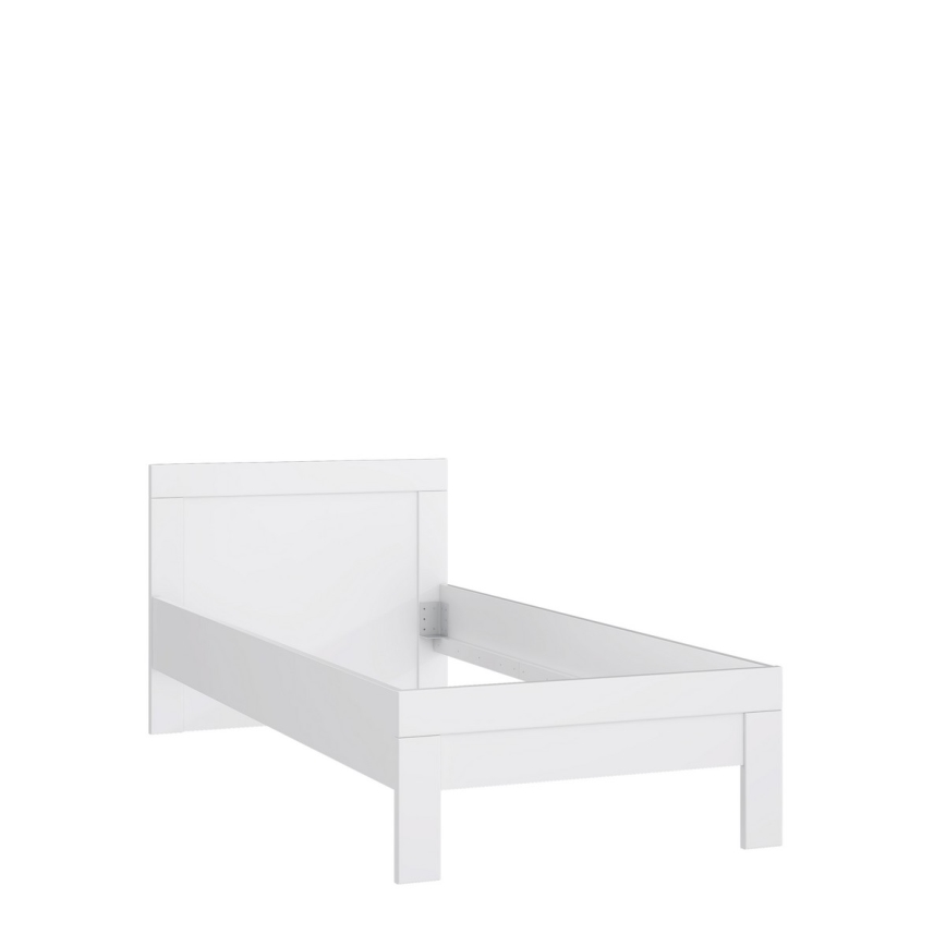 Viengulė lova SNOWIE 90x200 cm, balta