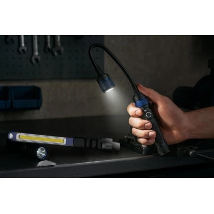 Viking - Įkraunama LED žibintuvė 3 viename LED/5V IPX4 380 lm 2200 mAh